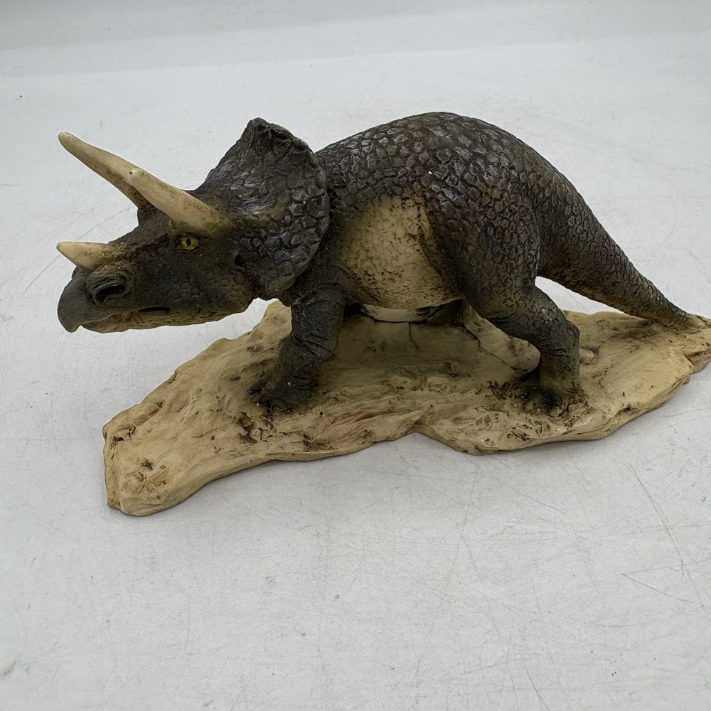 Vintage Castagna Figurine Triceratops Dinosaur Figure Italy 1990